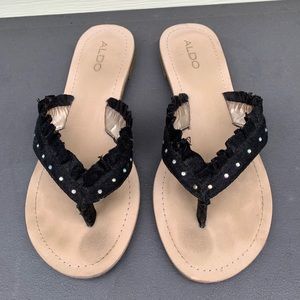 Black Aldo Sandals